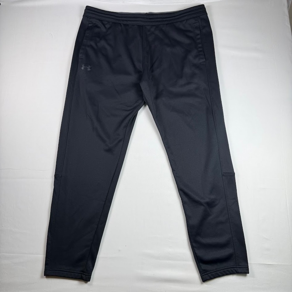 Under Armour Mens XXL Black Loose Fit Tapered Training Jogger Pants Sweatpants